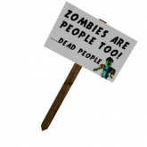Image of Zombie Protest Sign