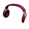 Electric Pink Headphones