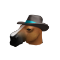 Horse with Cowboy Hat