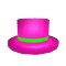 Neon Pink Top Hat