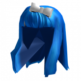 Image of Blue Hair with Bow