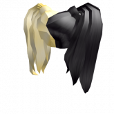Image of Black n Platinum Side Ponies