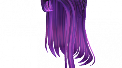Purple Straight Hair with Braid Tiara