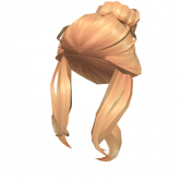 Image of Pulled Back Heavy Bun in Blonde