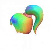 Image of Rainbow Ponytail Hair