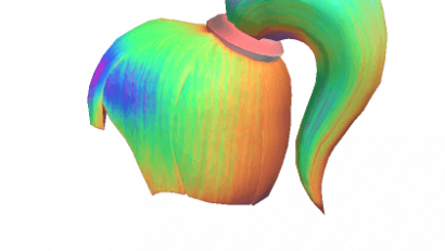 Rainbow Ponytail Hair