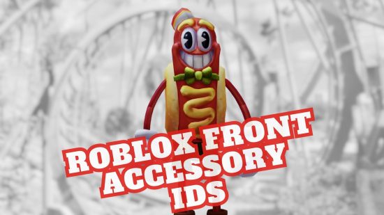 Roblox front accessory IDs March 2024