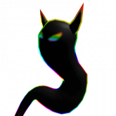 Image of Cartoony Rainbow Demon