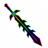 Image of Cartoony Rainbow Sword