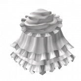 Image of Rococo Back Bustle White