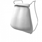 Image of White Drawstring Bag