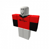 Image of Black-red-champion-hoodie
