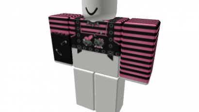 pink and black striped vamp emo goth y2k cute