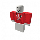 Image of Red Adidas Hoodie