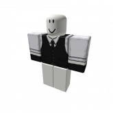Image of White Suit w/ Black Vest [+]
