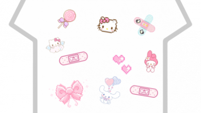 Cute Pink Sanrio Stickers