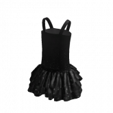 Image of Black Sequin Ruffle Dress