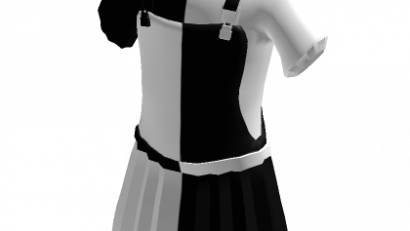 🍬 Half Black White Overall Dress 🍬