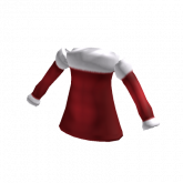 Image of Off Shoulder Santa Dress