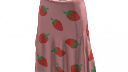 Strawberry Midi Skirt