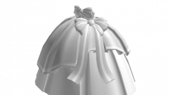 White Fancy Prom Dress