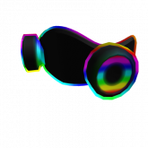 Image of Cartoony Rainbow Rave Mask
