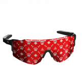 Image of red designer tactical sunglasses