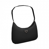 Image of Black Nylon Shoulder Bag