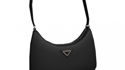 Black Nylon Shoulder Bag