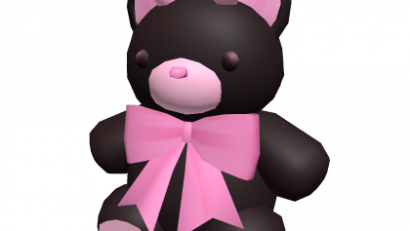 Black & Pink Demon Teddy Bear