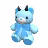 Image of Blue Demon Teddy Bear