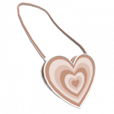 Image of Brown Heart Wave Purse 3.0