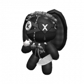 Image of Killer Goth Bunny Plush (Black)