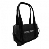 Image of Modern Trendy Tote Bag in Black