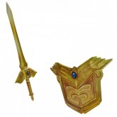 Image of Epic Golden Sword and Shield