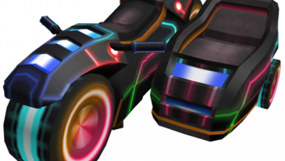 Rainbow Disco Hyperbike with Sidecar