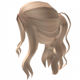 Image of Aesthetic blonde wavy ponytail