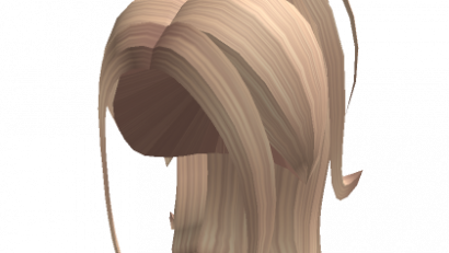 Aesthetic Long Y2k Messy Ponytail (Blonde)
