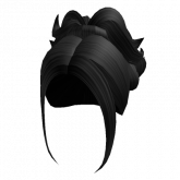 Image of Aesthetic Y2k Messy Ponytail (Black)