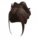 Image of Aesthetic Y2k Messy Ponytail (Brown)