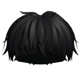 Image of Black Messy Manga Hair
