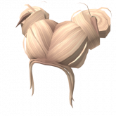 Image of Blonde Trendy Messy Buns