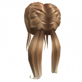 Image of Braided Stylish Low Ponies in Caramel Ombre