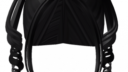 Cutesi Preppy Swirly Pigtails (Black)