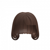 Image of ♡ : brown curled kawaii anime bob hair