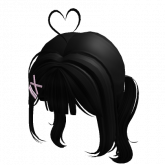 Image of ♡ cutecore long pigtails w/ hairclip black