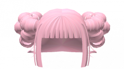 ♡ : miwako pink curly kawaii anime hair