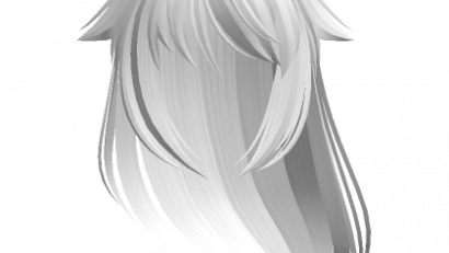 Flowy Anime Hair (White)