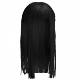 Image of Hime Black Long Straight Hair w/ Bangs