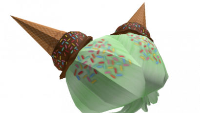 Ice Cream Cone Green Hair